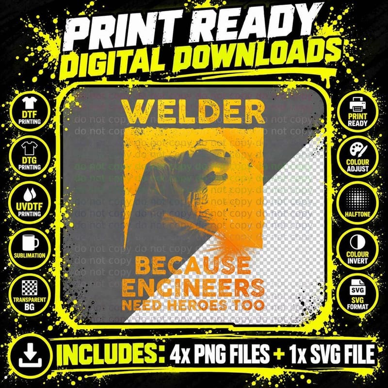 Best Welding Art Men Dad Migtig Welder Lover Metal Png SVG Digital Bundle