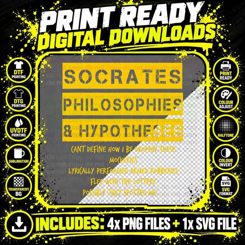 Classic Golden Era 90s Hip-Hop Rap Music Quote Png SVG Digital Bundle