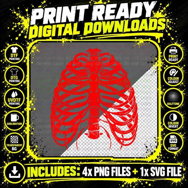 Edgy Goth Aesthetic Soft Grunge Punk Alt Clothing Png SVG Digital Bundle