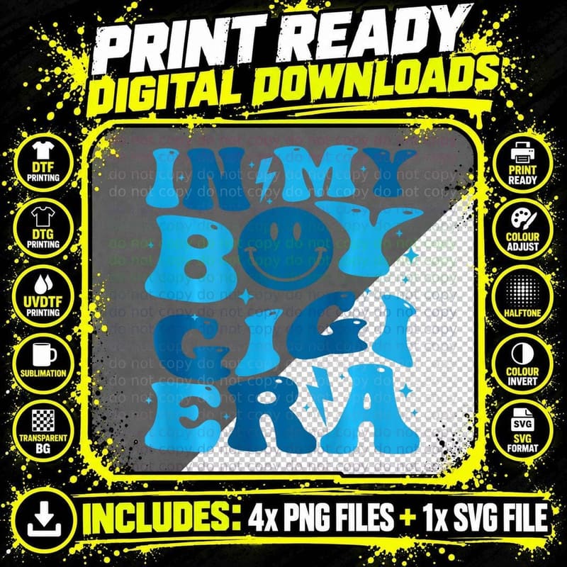 In My Boy Gigi Era, 90s Throwback, Hip Hop Fashion Png SVG Digital Bundle