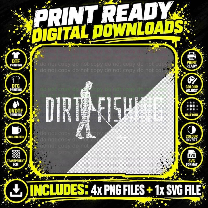 Metal Detecting Detector Detection Fishing Dirt T-Shirt Png SVG Digital Bundle