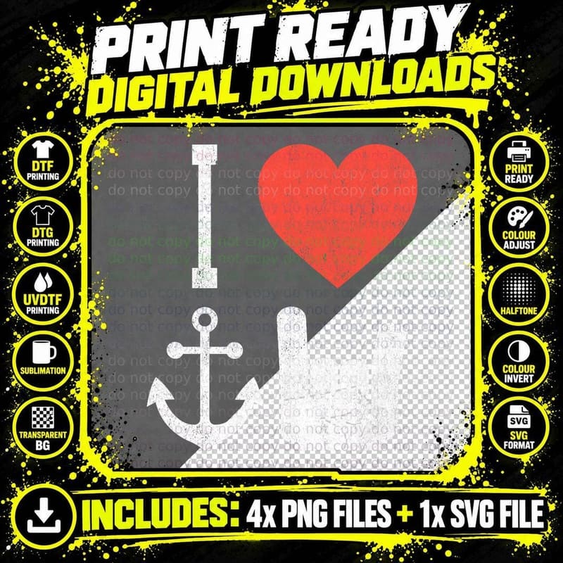 Yacht Rock - I Love Yacht Rock - Party Boat Sailing Png SVG Digital Bundle