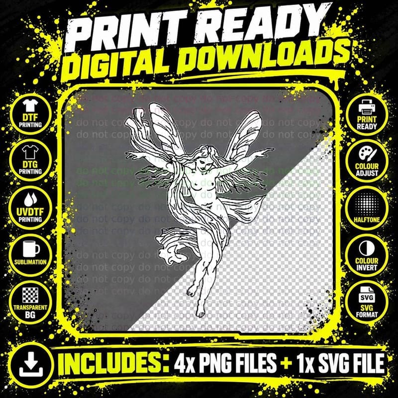 Fairy Core Grunge Fairycore Aesthetic Punk Soft Grunge Png SVG Digital Bundle