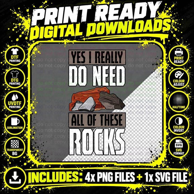 Geology Earth Scientists Geologists Mineral Collectors Png SVG Digital Bundle