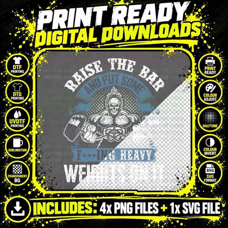 Heavy Metal Typography T-Shirt, Sarcasm Humor Png SVG Digital Bundle