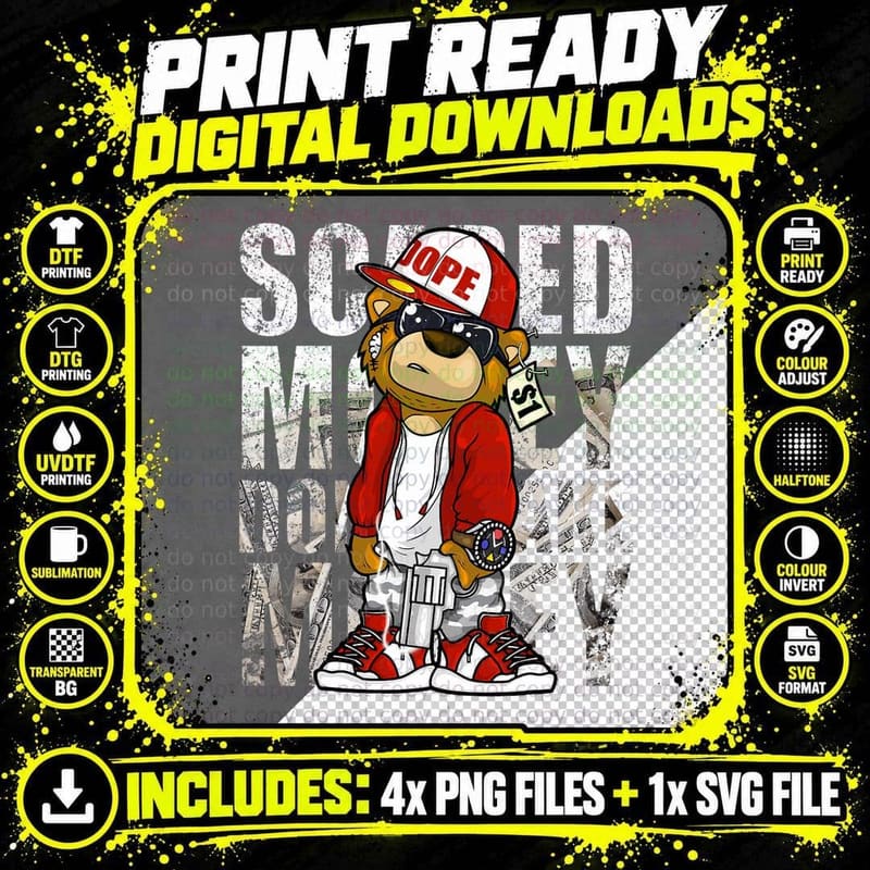 Hip Hop Gift Entrepreneurs That Hustle Hard T-Shirt Png SVG Digital Bundle