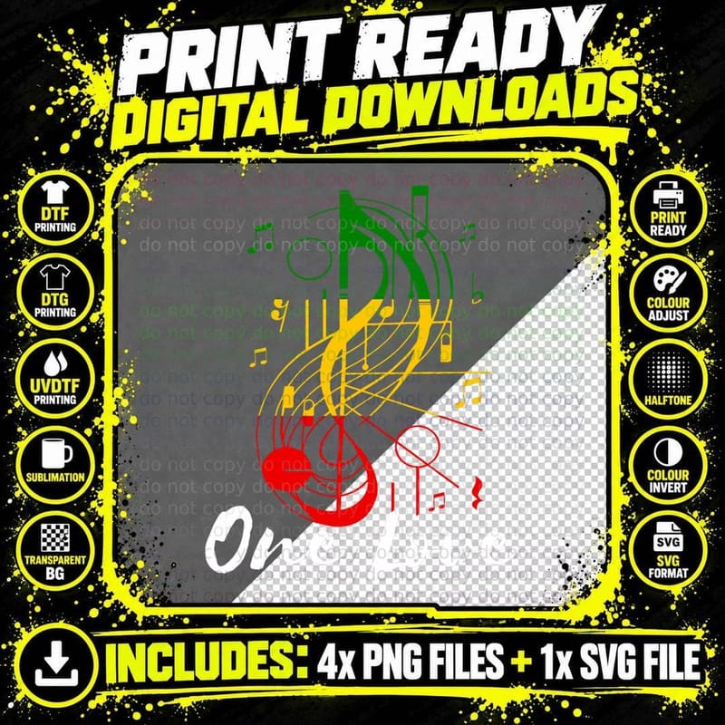 One Pride Love Reggae Music Rastafari Roots Reggae Png SVG Digital Bundle