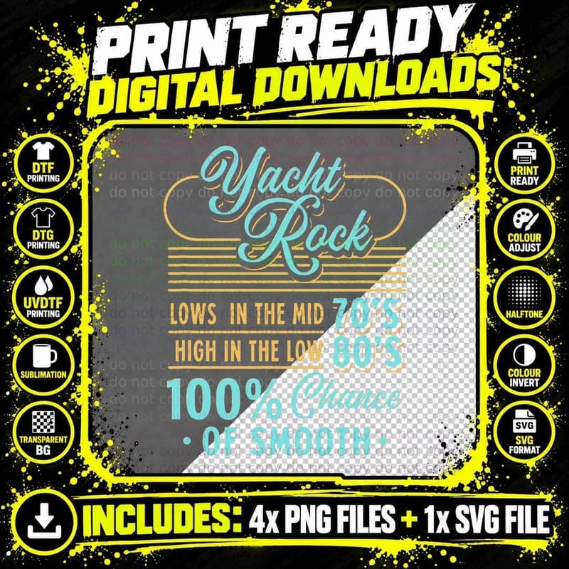 Party Boat Yacht Rock T-Shirt Png SVG Digital Bundle