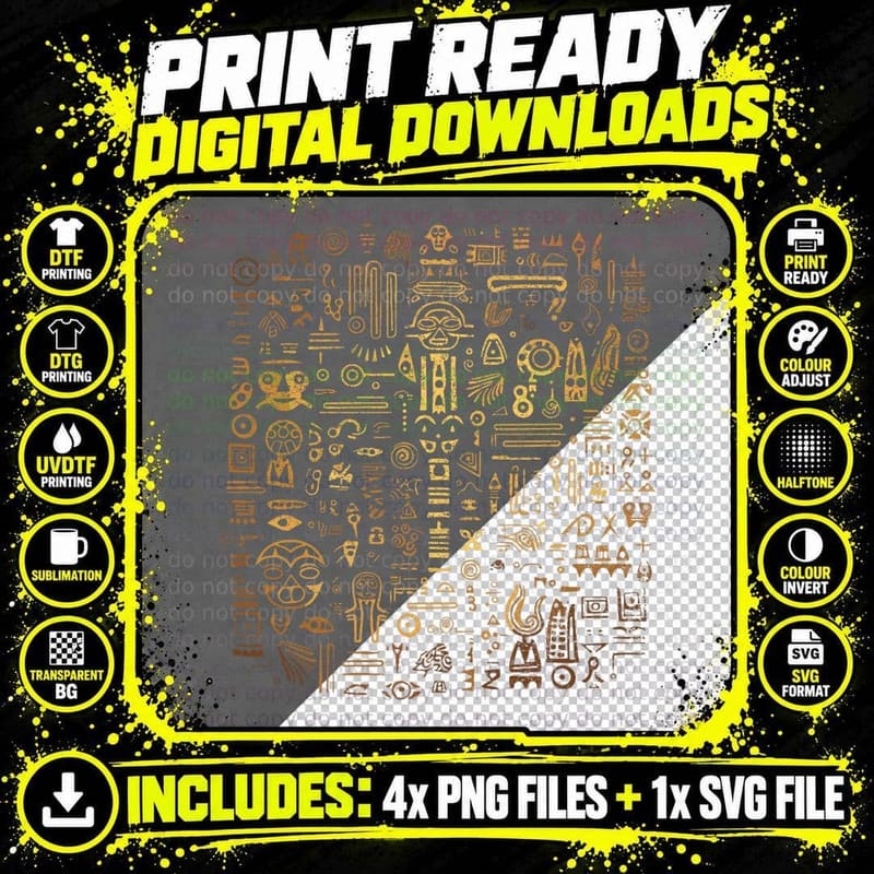 Petroglyph Rock Art Ancient Drawings Rock Painting Cave Png SVG Digital Bundle