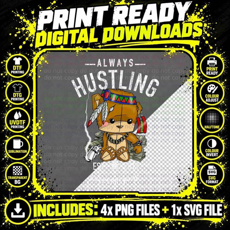 Stay Humble Hustle Hard Stay Hustling Hip Hop Lover Gift Png SVG Digital Bundle