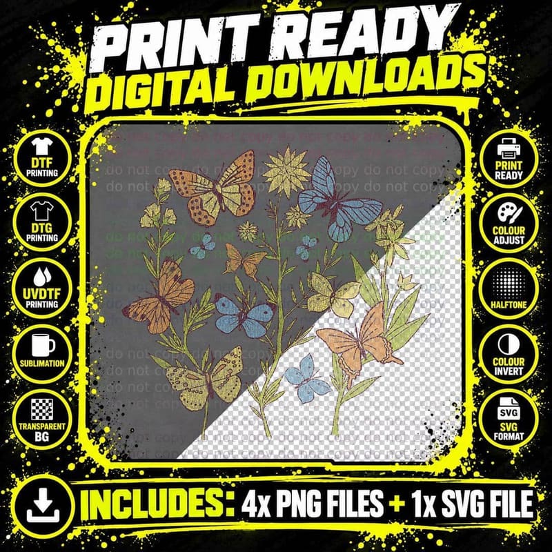 Fairy Grunge Fairycore Aesthetic Cottagecore Goth Png SVG Digital Bundle