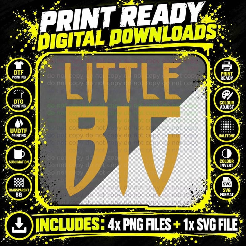 Little BIG BAND T-Shirt Png SVG Digital Bundle
