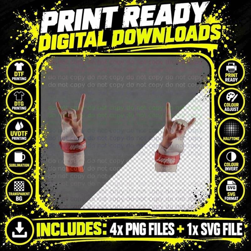 Rock on - Stick It! T-Shirt Png SVG Digital Bundle