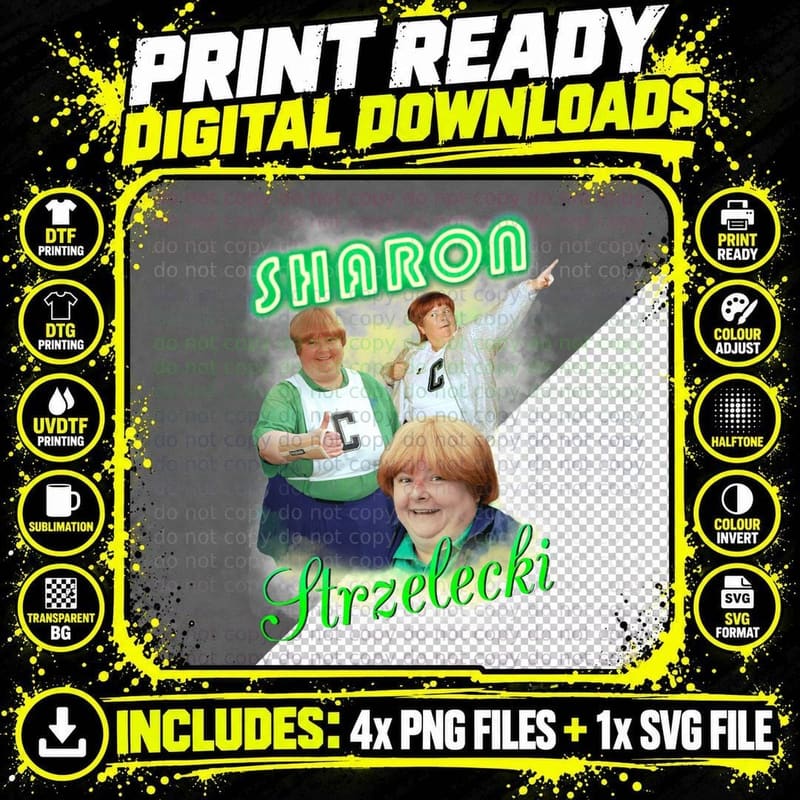 Sharon Strzelecki Kath and Kim T-Shirt Png SVG Digital Bundle
