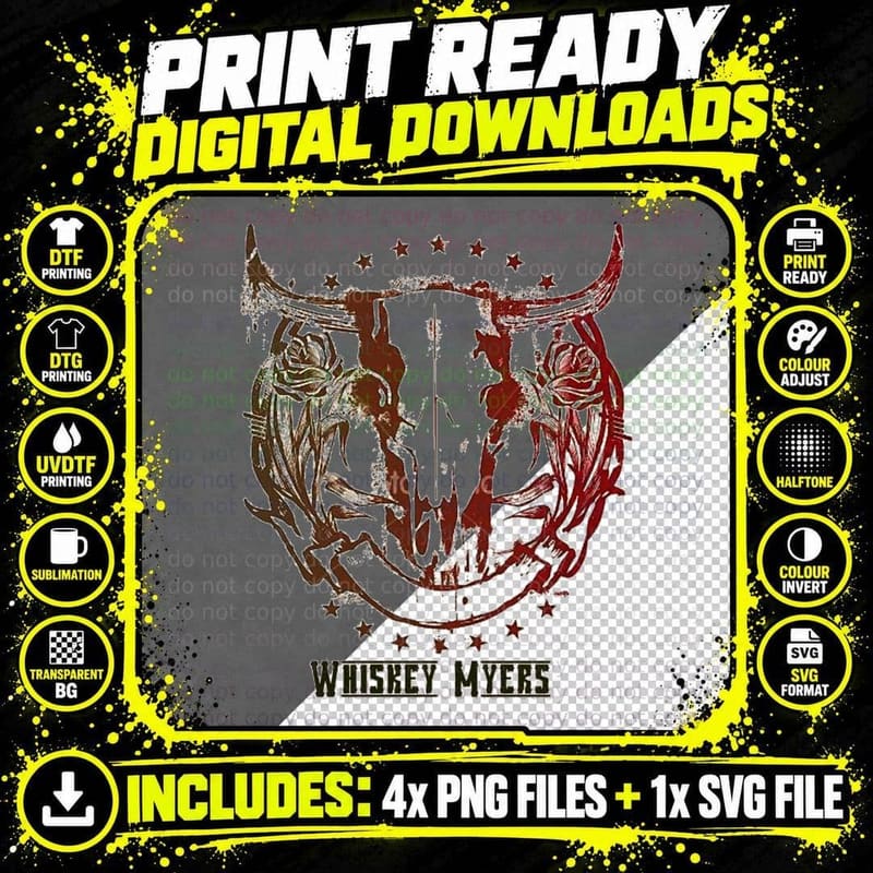 Special Design American Southern Rock Country Group from Png SVG Digital Bundle