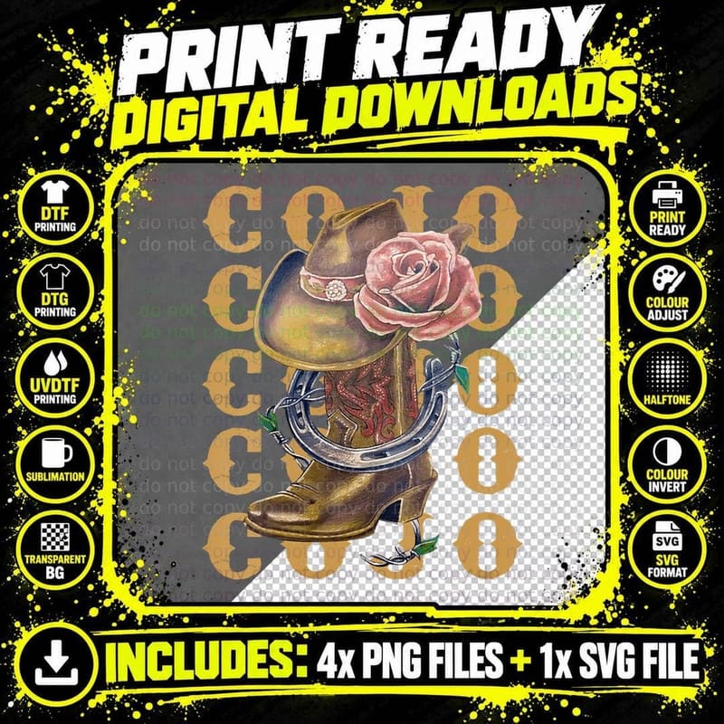Graphic Cojo Guitar Music Country Outfit Legend Live Png SVG Digital Bundle