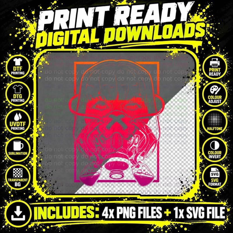 Grunge Cyber Edgy Punk Goth Vaporwave Aesthetic E-Girl Png SVG Digital Bundle