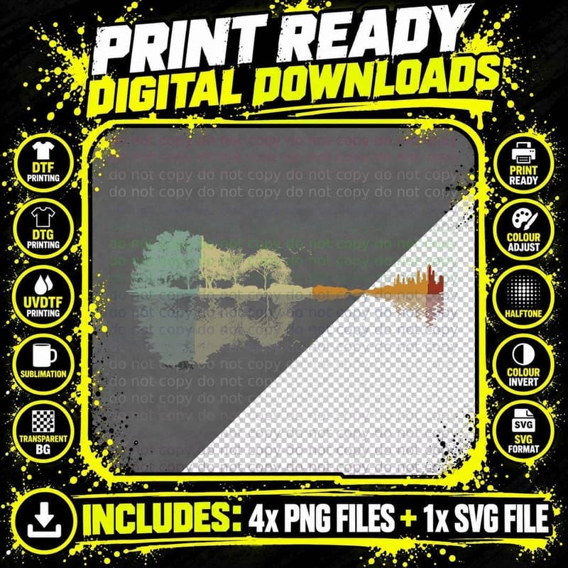 Guitar Player Gifts Rock N Roll Festival Music Musician Png SVG Digital Bundle
