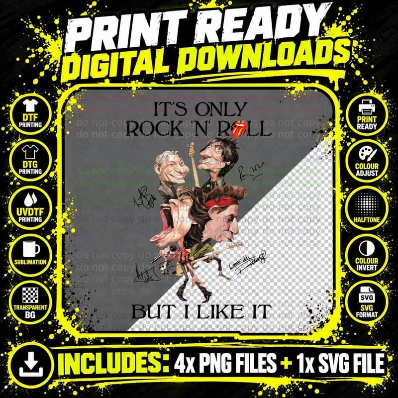 Vintage Music Tour Band Guitar Album Show Piano Retro Png SVG Digital Bundle