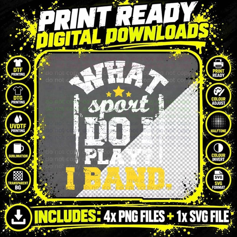 What Sport Do I Play I Band - Flute Flutist Marching Png SVG Digital Bundle