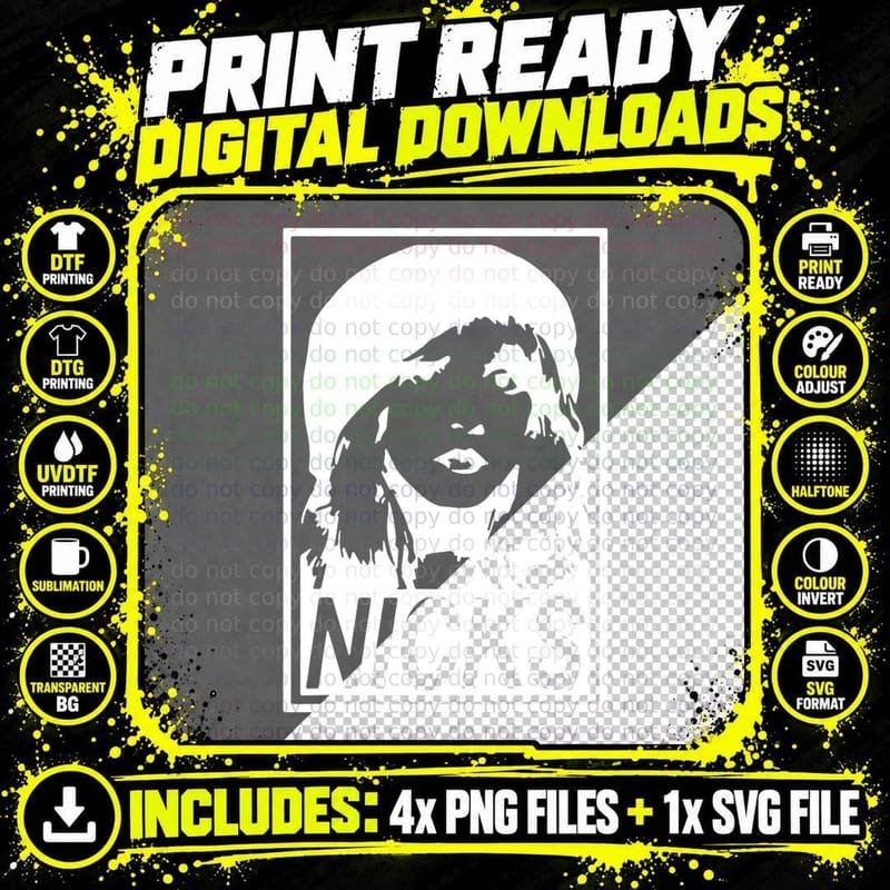 Black and White Country Music - Don't Be a Lady Be a Png SVG Digital Bundle