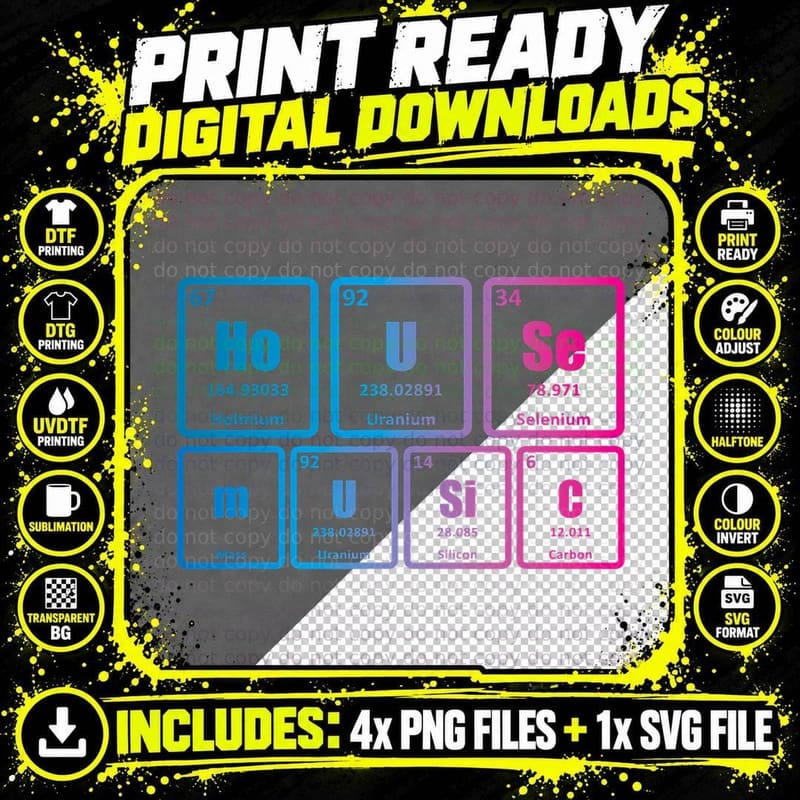 House Music - Trippy Colorful EDM Rave DJ Gift T-Shirt Png SVG Digital Bundle