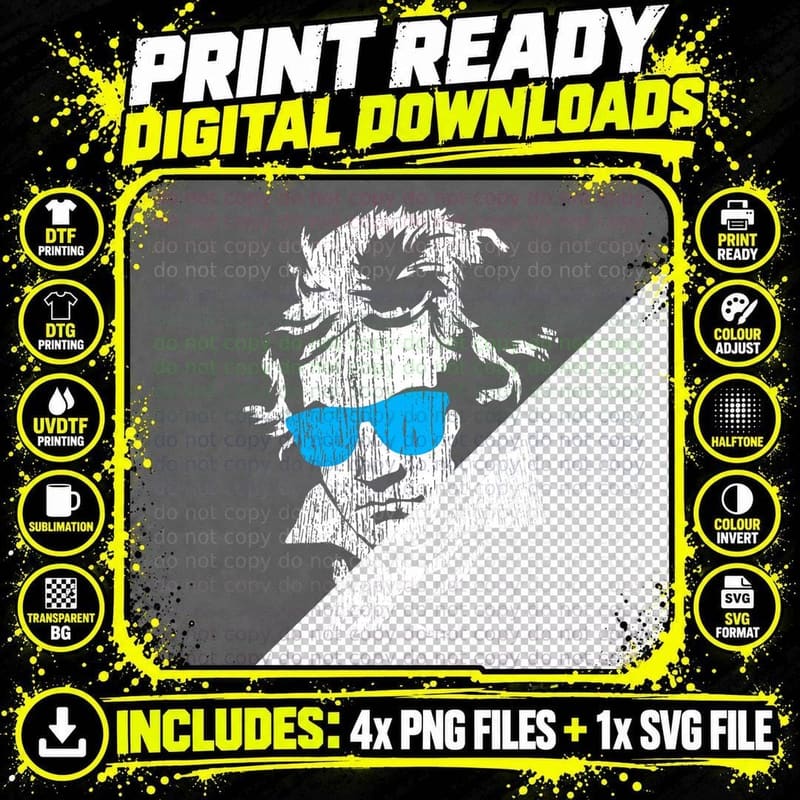 Ludwig Van Beethoven Classical Music Composer T-Shirt Png SVG Digital Bundle