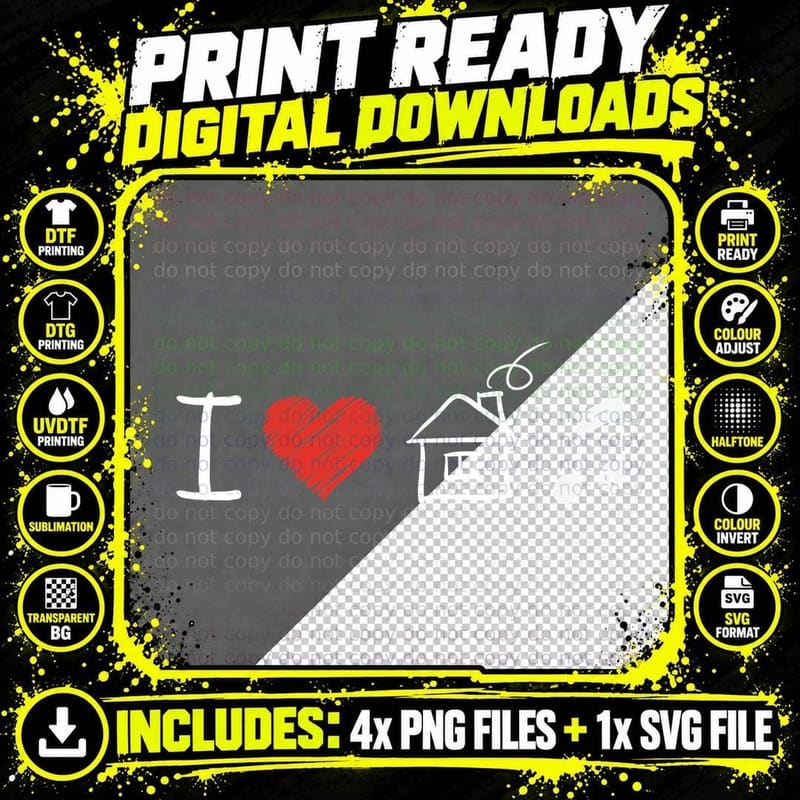 Music Lover Heart T-Shirt, Music Theme Png SVG Digital Bundle