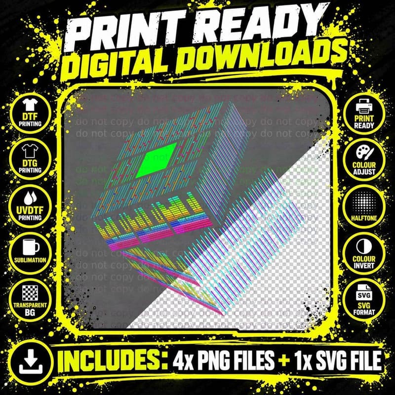 Sound Engineer Magic Cube Audio Guy Music Engineering Png SVG Digital Bundle