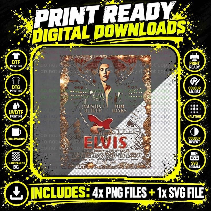 Tee Austin Butler Country Music T-Shirt Png SVG Digital Bundle