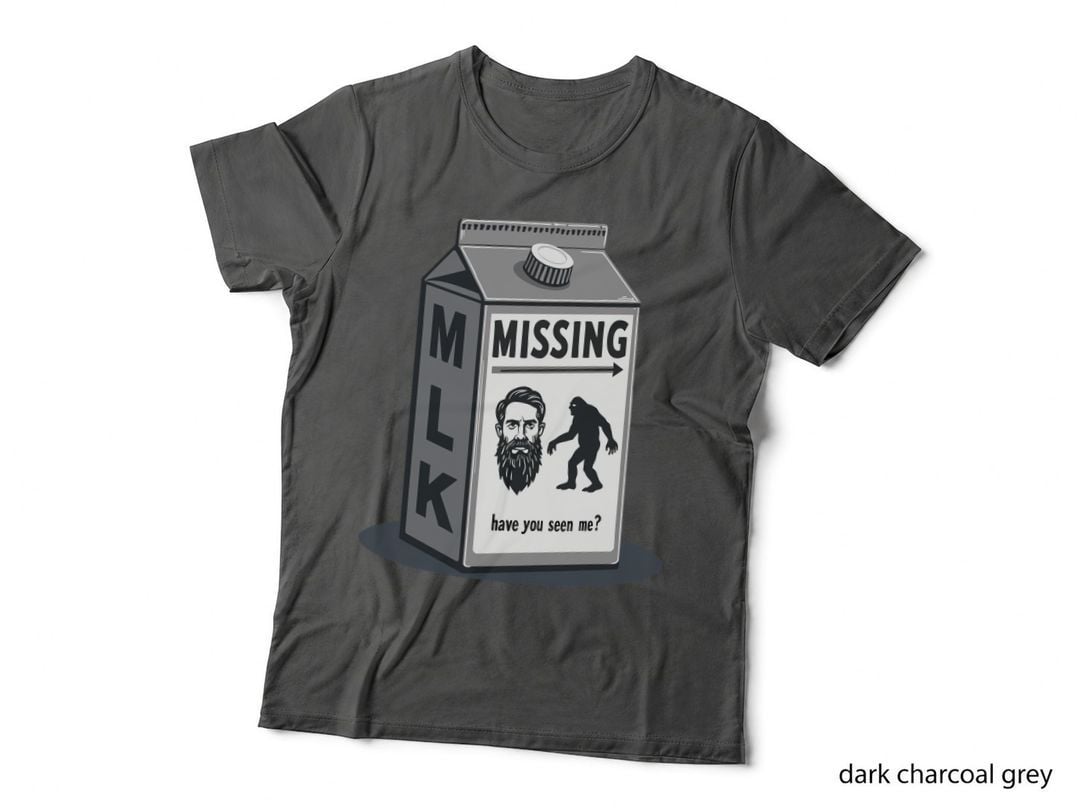 Bigfoot Sasquatch Milk Box Cryptid Cryptozoology T-Shirt