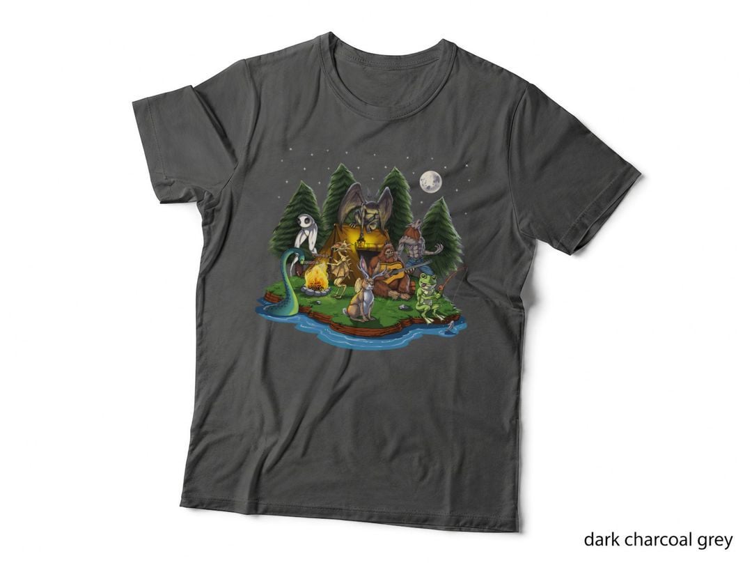 Cryptozoology Cryptid Creatures Bigfoot Jackalope Werewolf T-Shirt