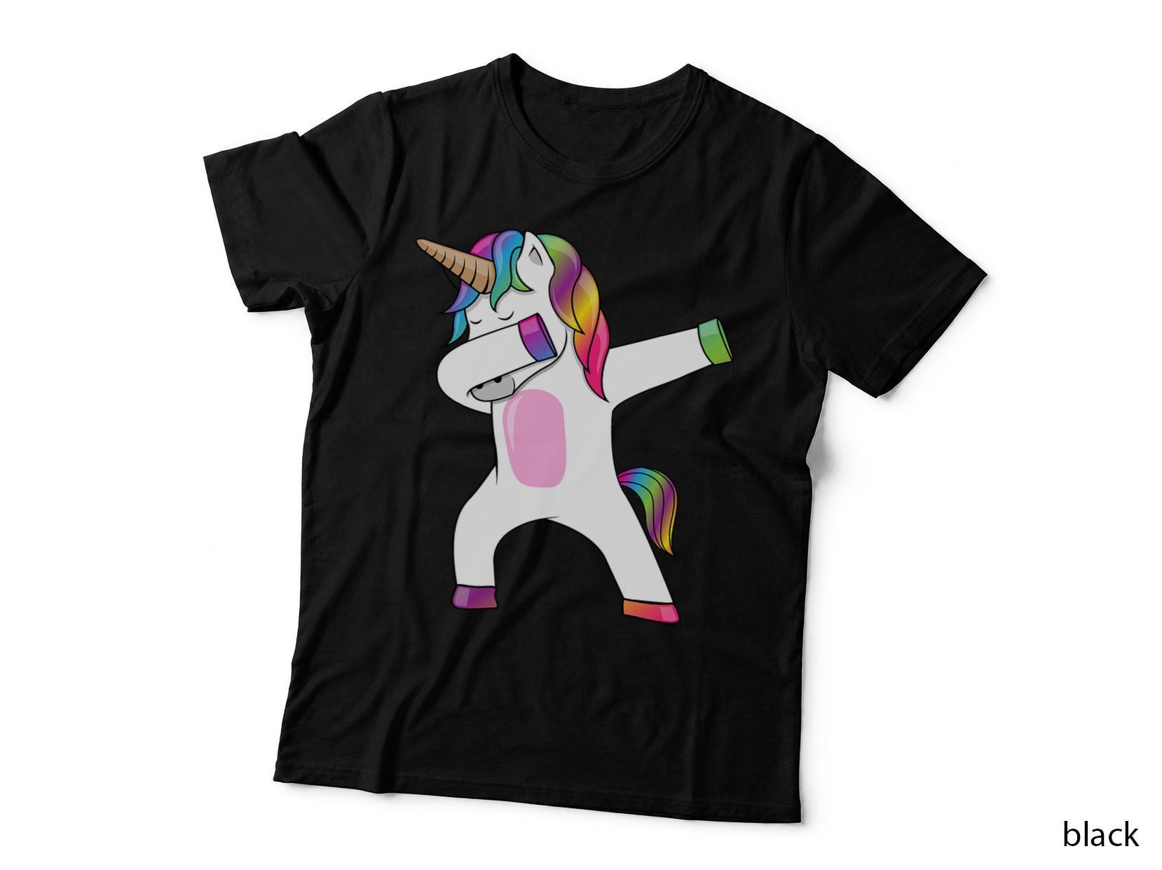 Dabbing Unicorn Shirt - Dab Dance Shirt Rainbow Unicorn T-Shirt