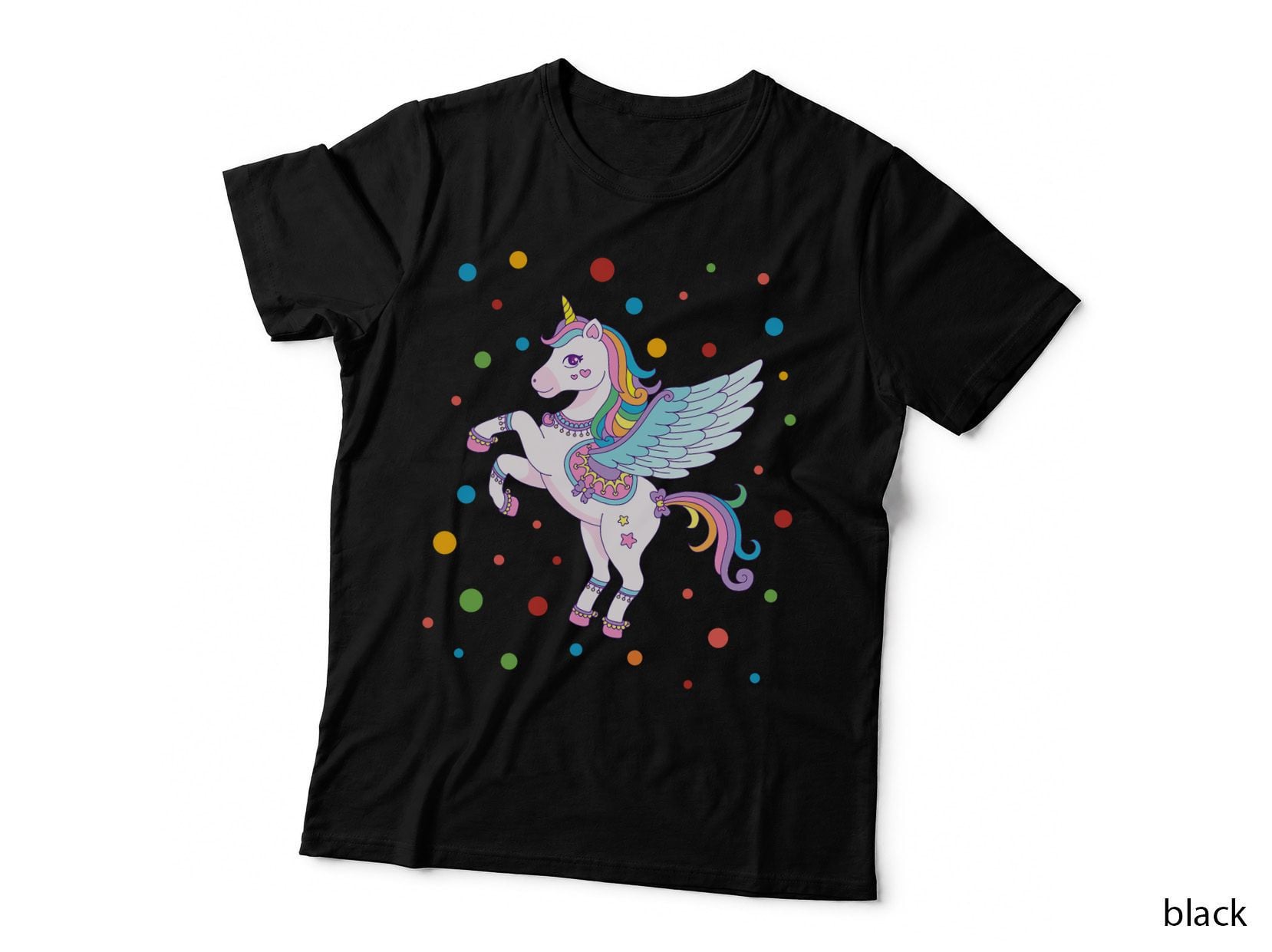 Dot Day Shirt Polka Dots Dotted Unicorn Kid Girls Youth T-Shirt