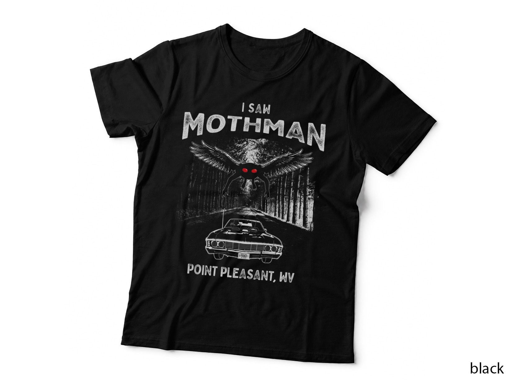 I Saw Mothman in Point Pleasant, West Virginia Cryptid Chase T-Shirt