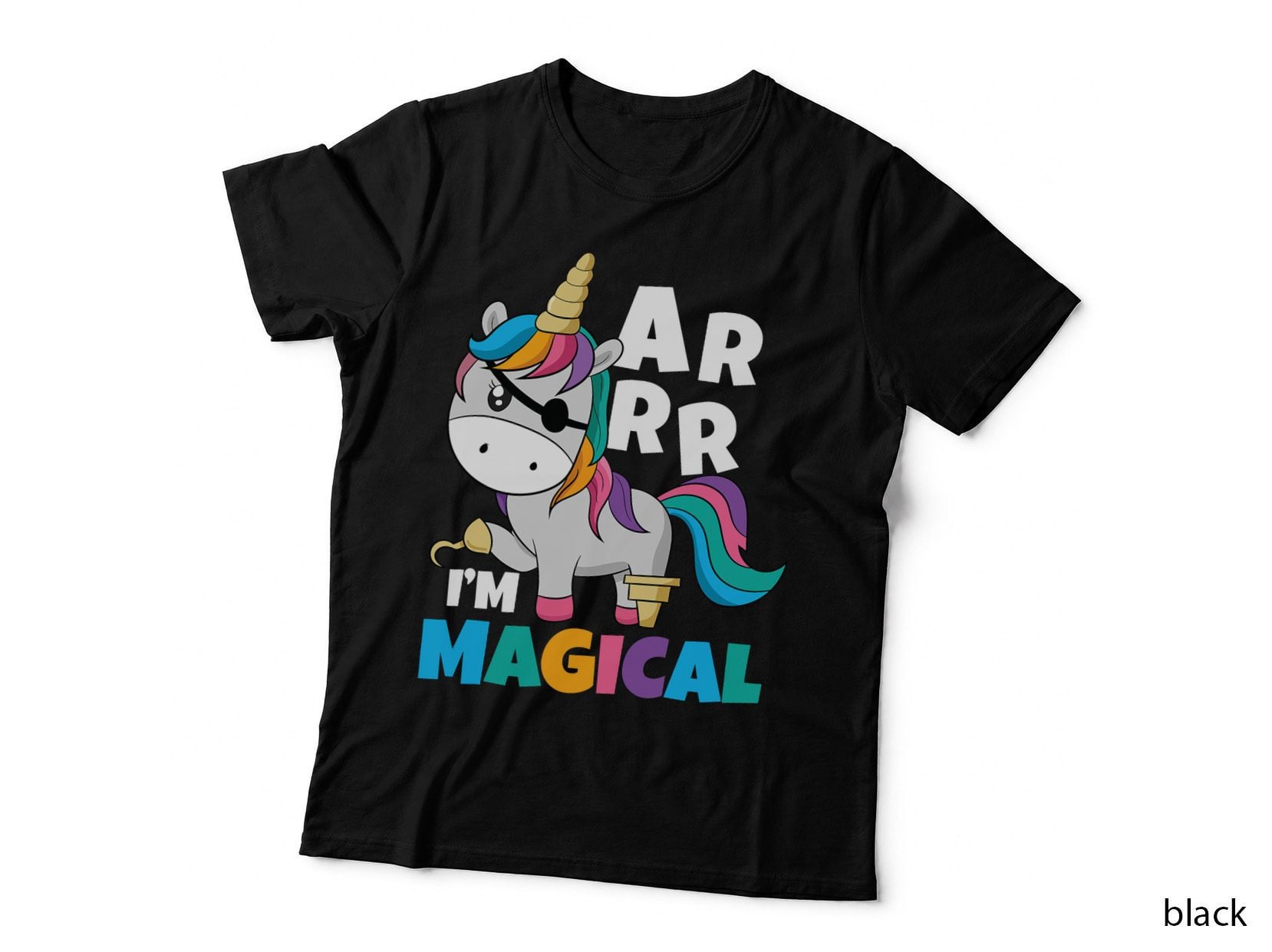 I'm Magical Caribbean Freebooter Toddler Girl Unicorn Pirate T-Shirt