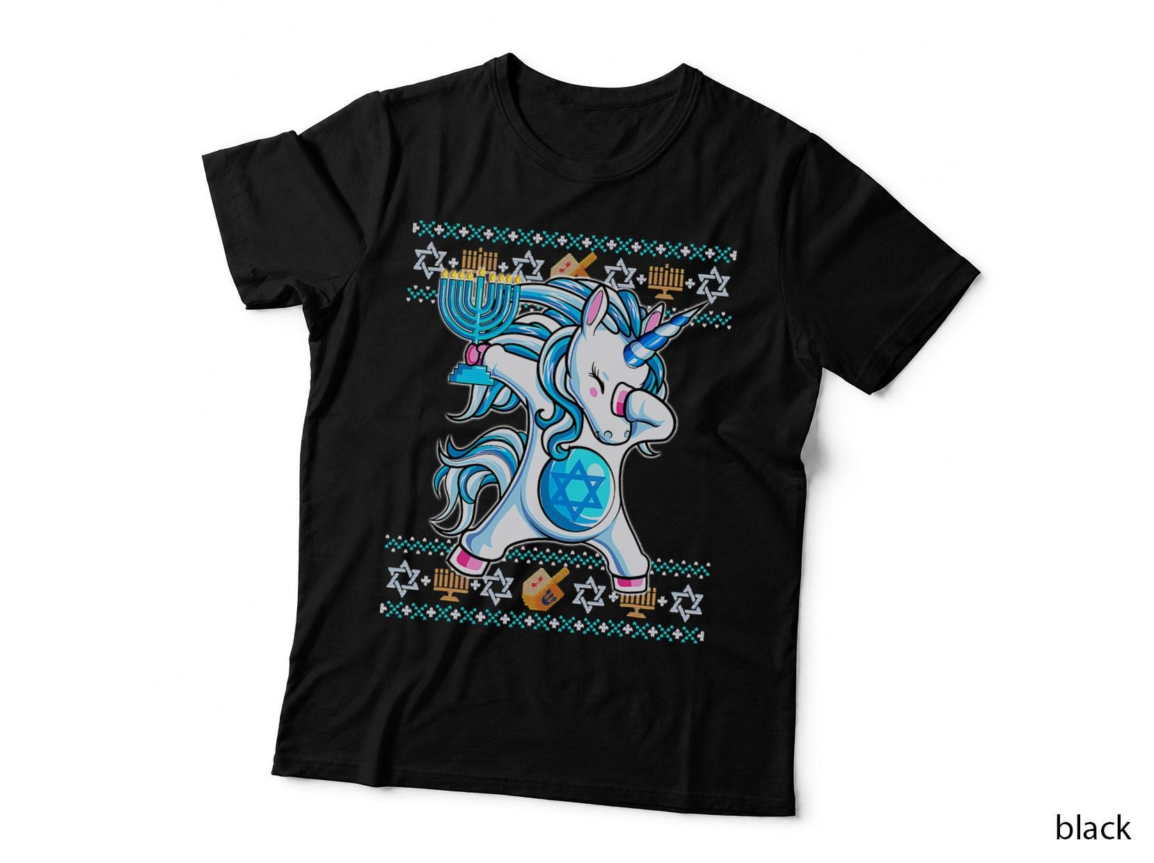Jewnicorn Jewish Unicorn Hanukkah Pajama T-Shirt
