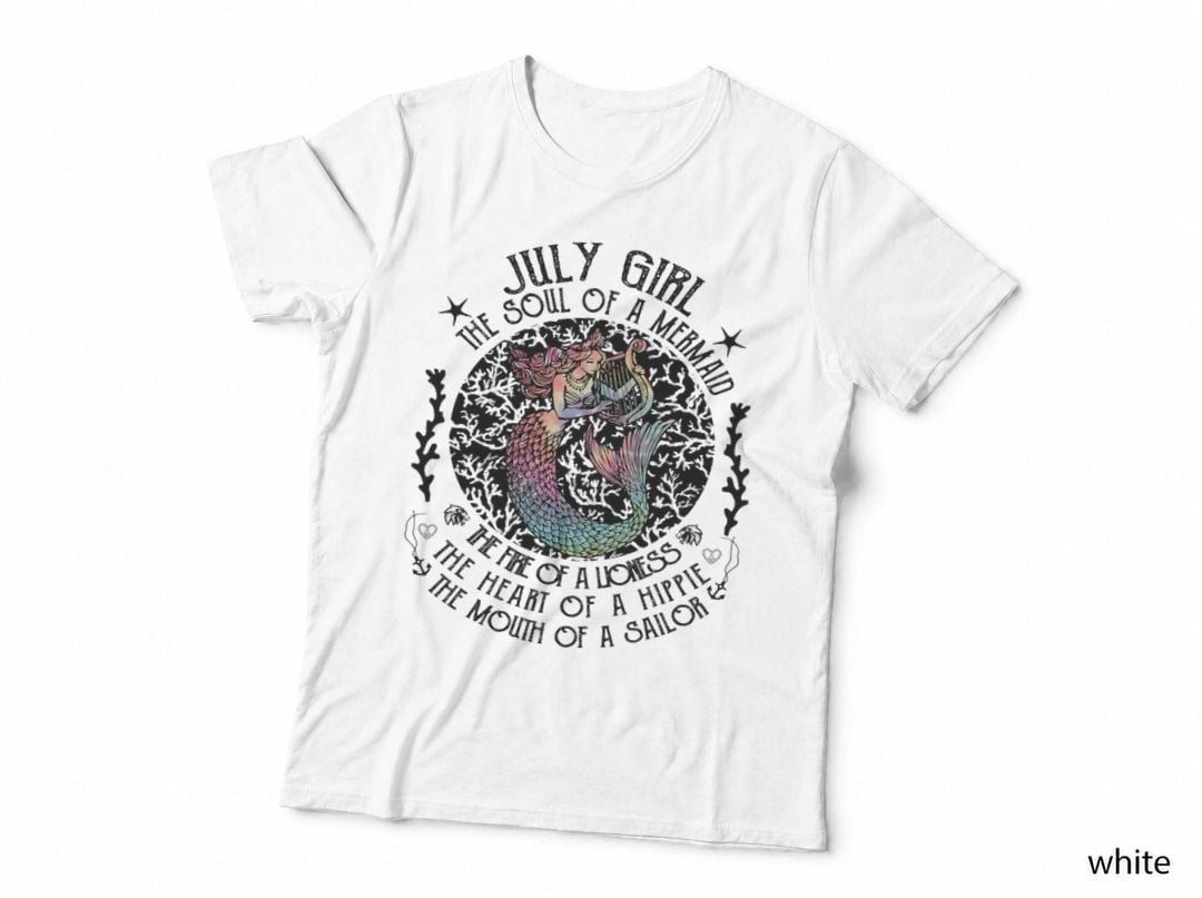 July Girl Hippie with a Gypsy Soul & the Spirit of a Mermaid T-Shirt