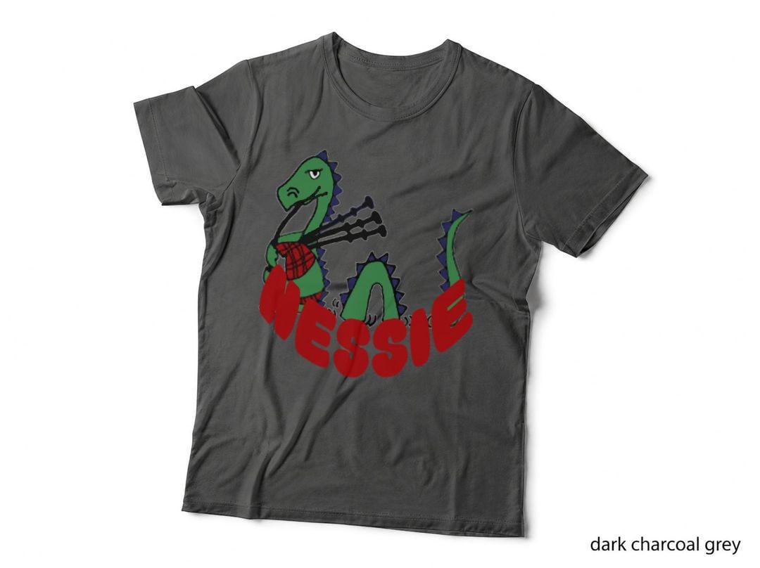 Loch Ness Monster Bagpipe T-Shirt, Scottish Souvenir, Fun Cryptozoology Gift