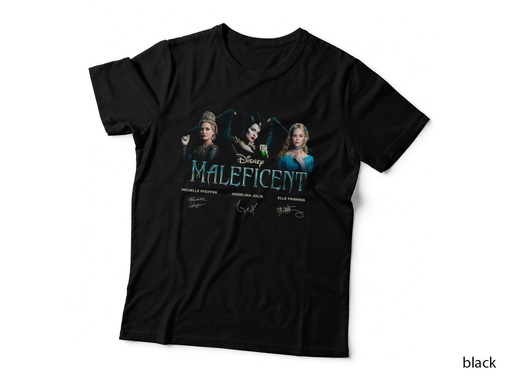 Maleficent Villain T-Shirt, Fairy Tale Fantasy Print