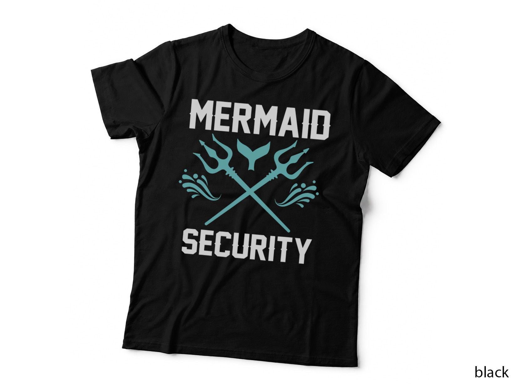Mermaid Security Swimmer Gift Merman Merdad T-Shirt