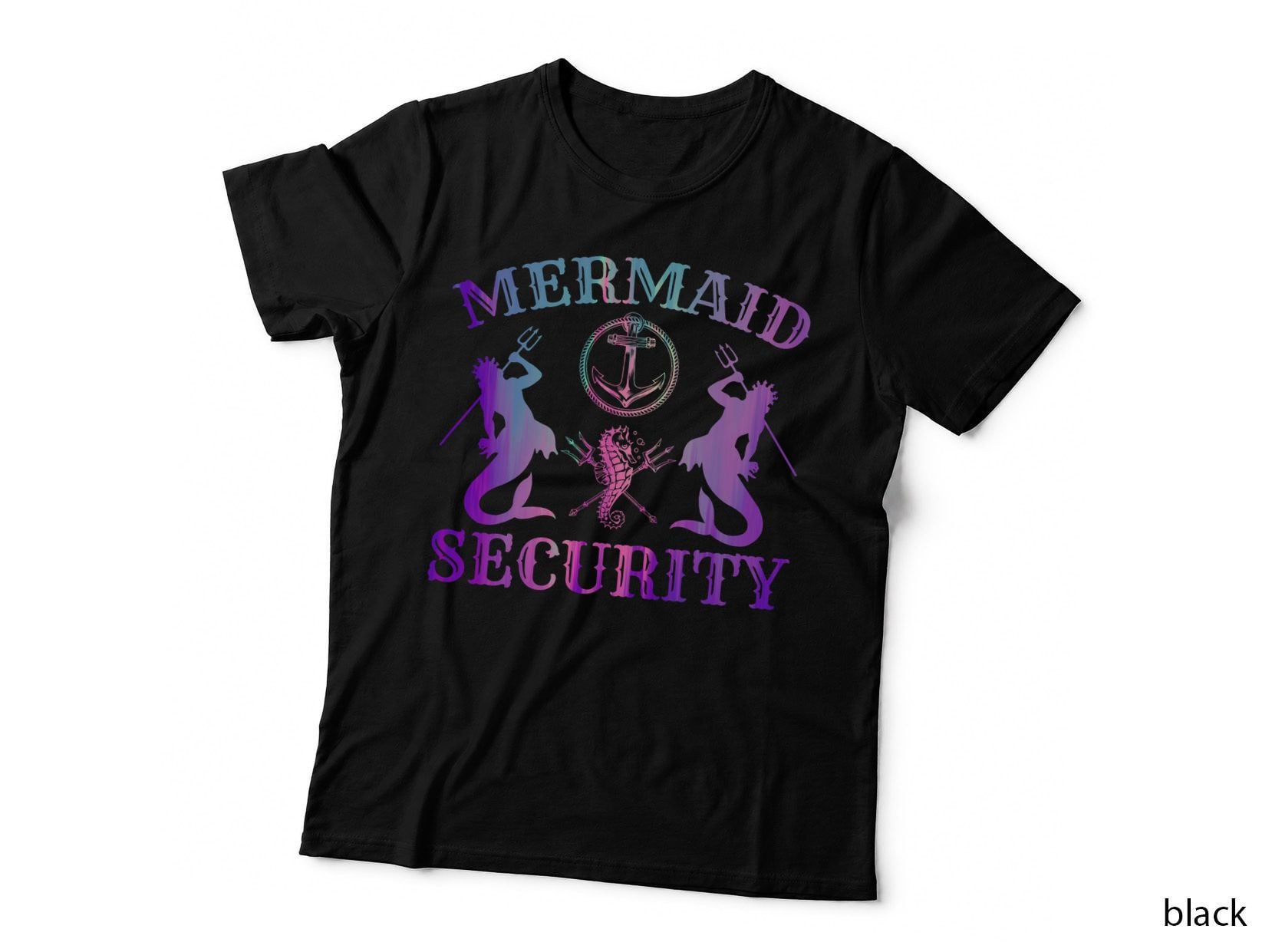 Mermaid Security Woman Lifeguard T-Shirt