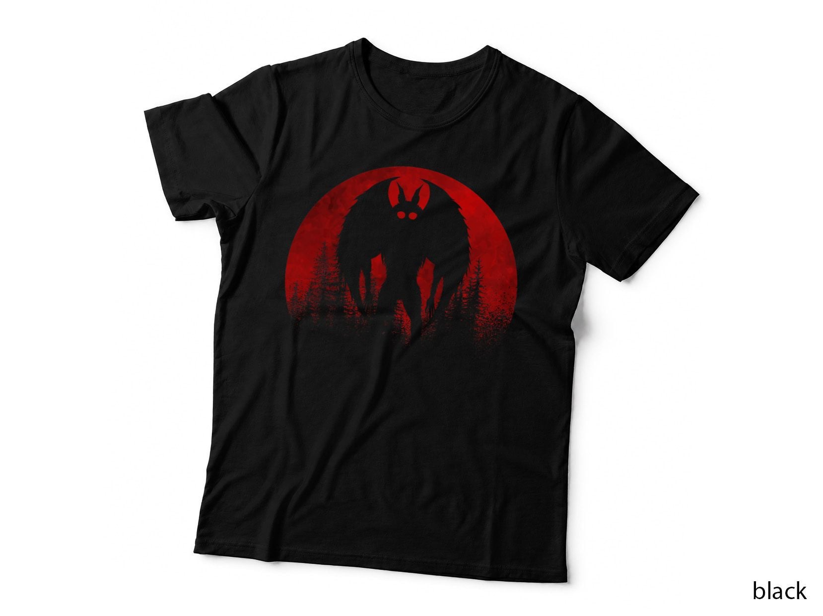 Mothman Moon Cryptozoology Cryptid for Men Women Mothman T-Shirt