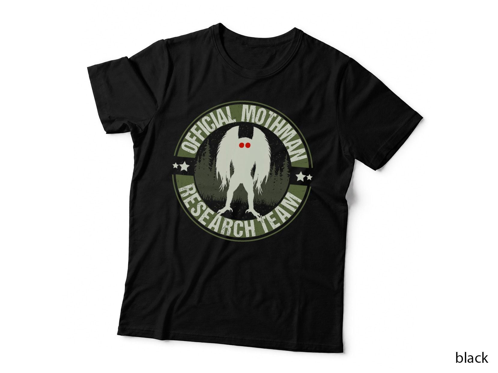 Mothman Research Team! Cool Cryptid Men Women Search Mothman T-Shirt