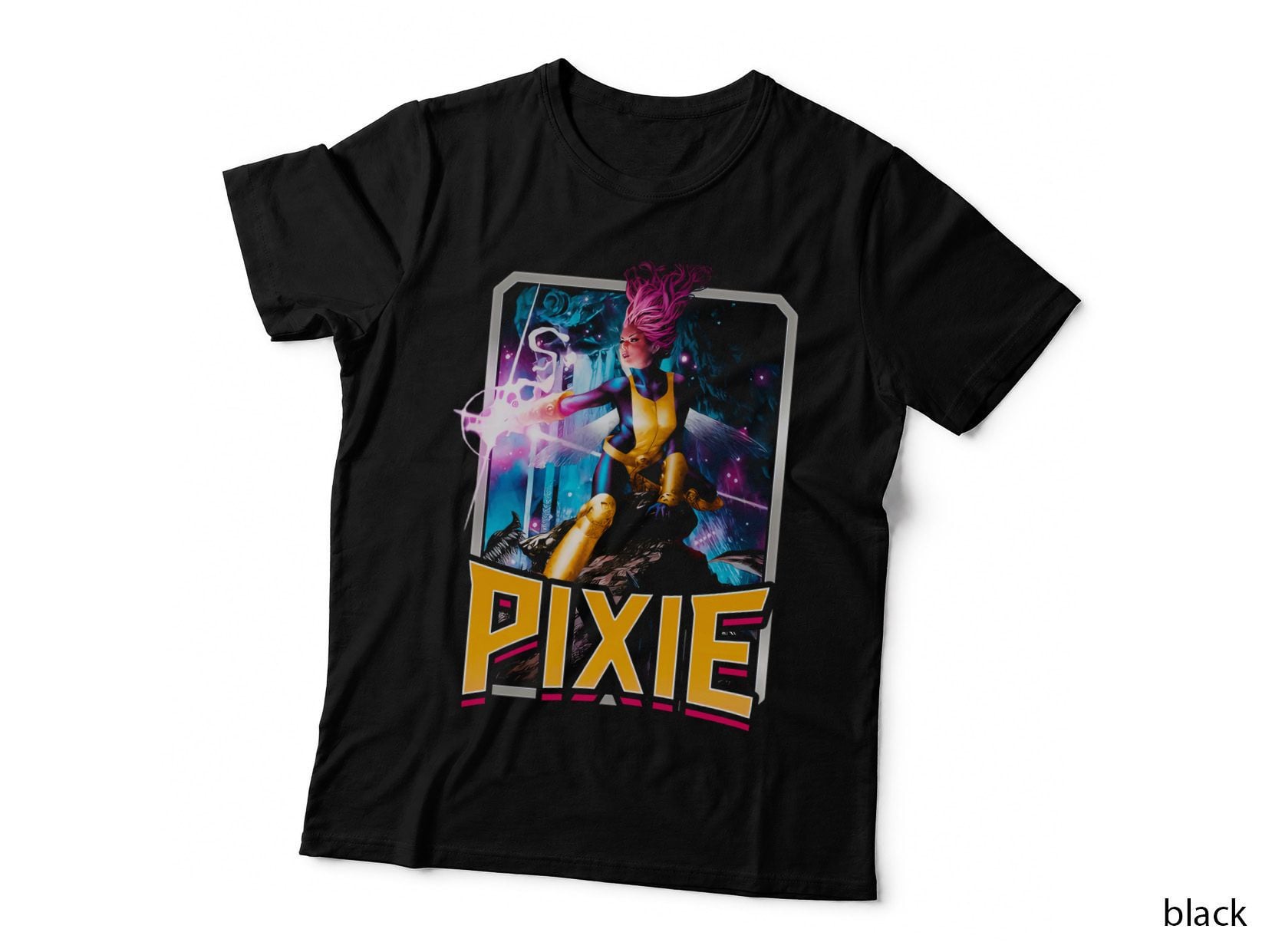 Pixie Yellow Magenta Pink Mystic Fairy T-Shirt