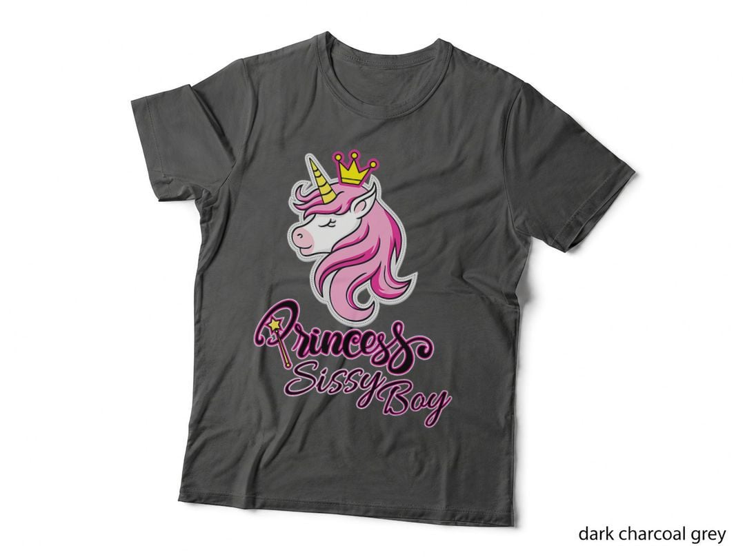 Princess SISSY BOY - Princess Unicorn Design T-Shirt