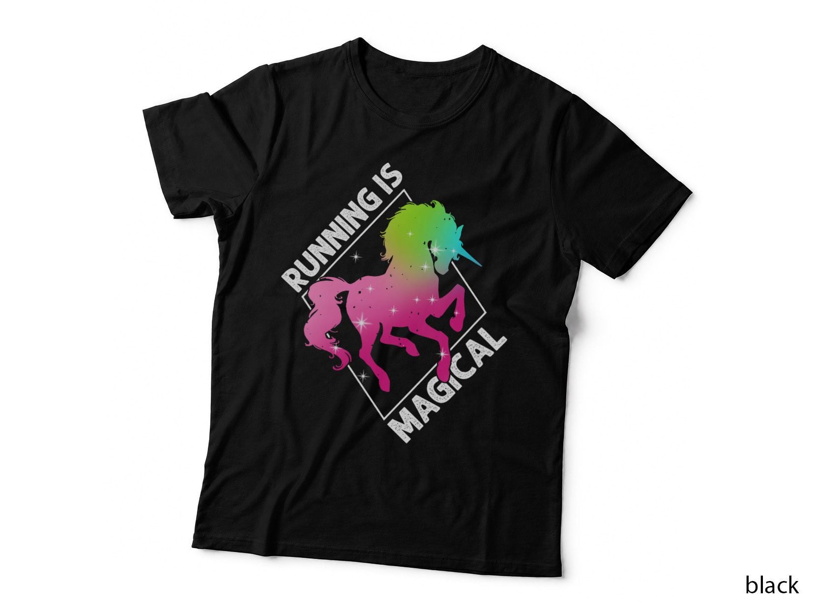 Running Is Magical Unicorn Marathon Runner, Workout T-Shirt