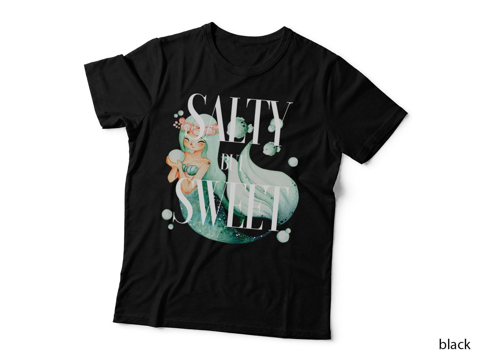 Salty and Sweet Mermaid Lover Attitude Southern Preppy Seas T-Shirt