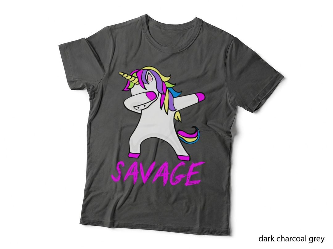 Savage Unicorn for Youth Adult Women Girls T-Shirt
