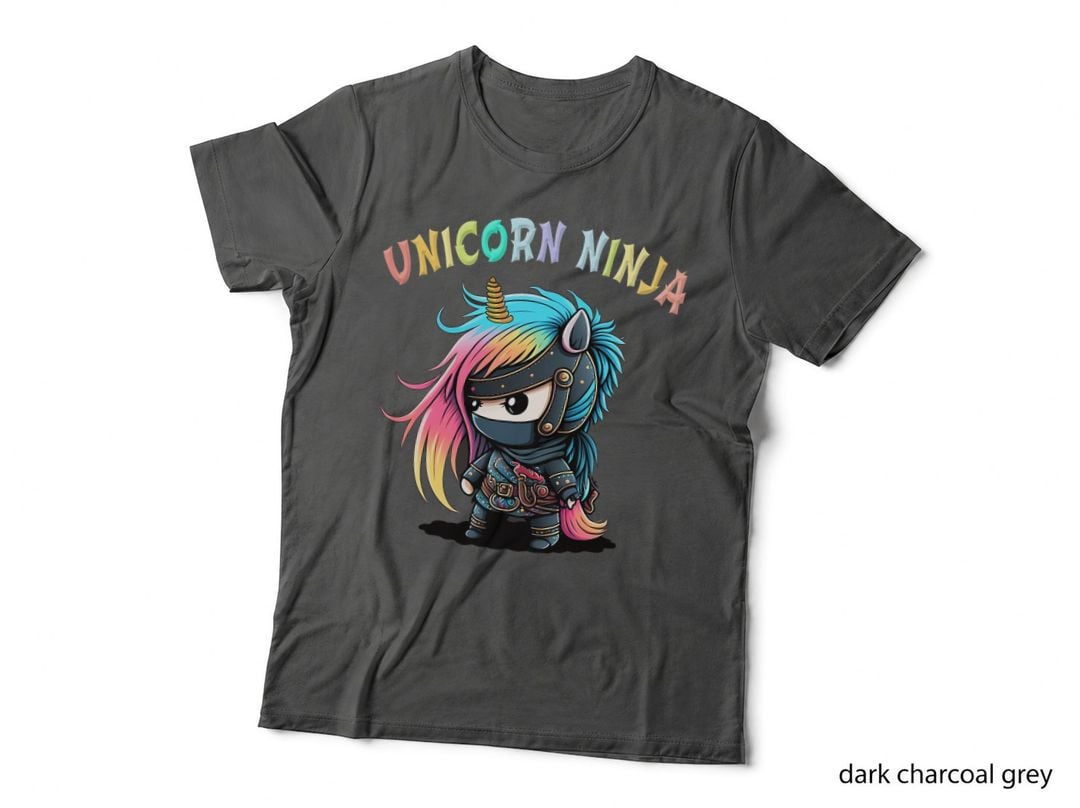 Unicorn NINJA Girls in Training Kids Kinder Teachers Squad T-Shirt